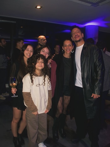 Soledad, la hermana de Nico, y sus sobrinas, fueron parte de la celebración íntima