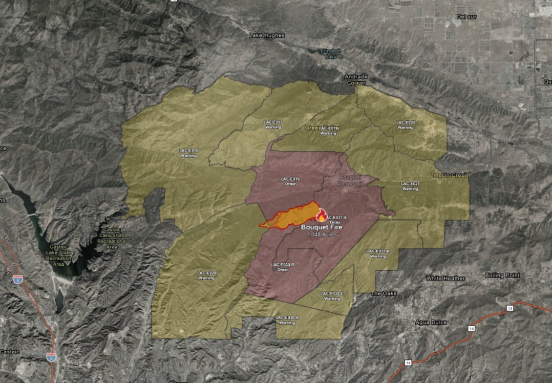 Una ola de calor con temperaturas de hasta 42 grados dificulta las tareas de control en el sur de California (Cal Fire)