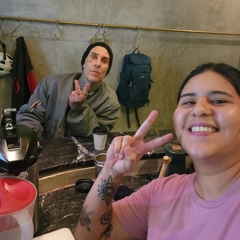 Una barista se tomó la