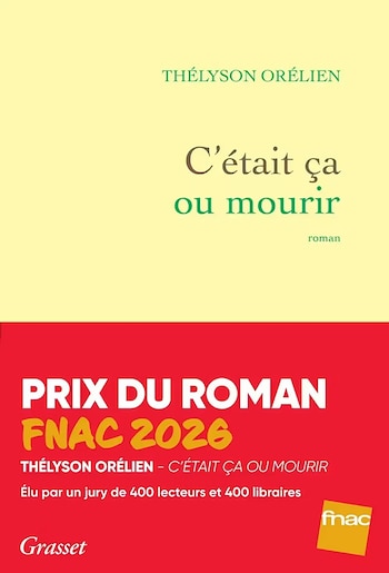 Portada de un libro amarillo con una faja roja inferior que muestra el título, el autor y los logotipos de la editorial Grasset y de Fnac