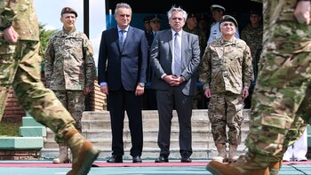 El Presidente Alberto Fernández despidió