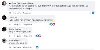 La publicación de Jefferson Farfán que provocó la reacción de los usuarios para defender a Darinka Ramírez. Captura: Facebook.