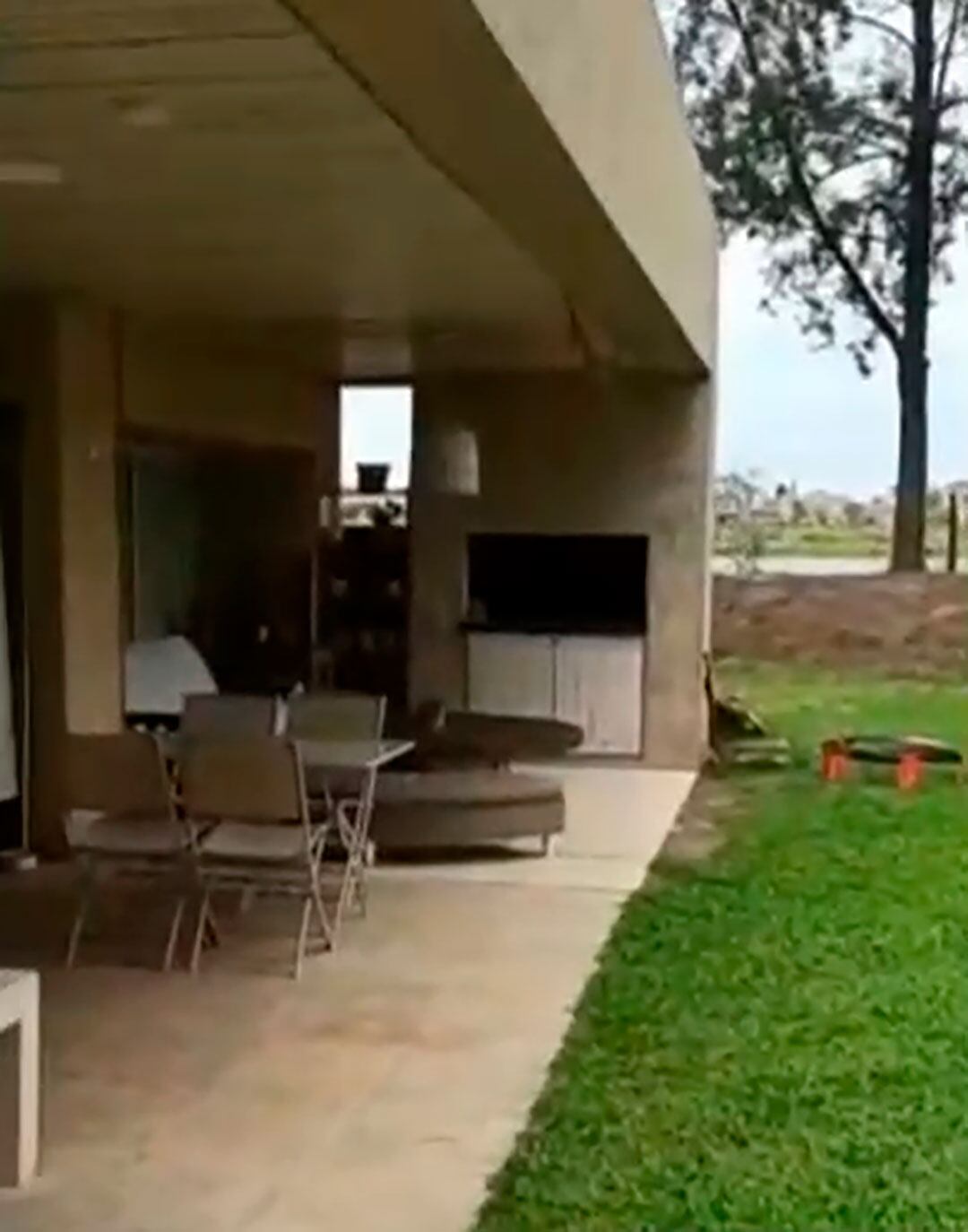 La galería. En sus primeros días en la propiedad, a Maradona le gustaba pasar tiempo allí