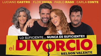Flor Vigna en la obra de teatro El Divorcio