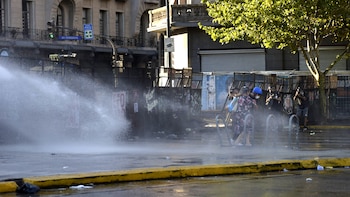 Incidentes frente al Congreso