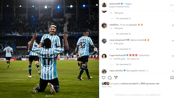 Johan Carbonero ha disputado 13 partidos en 2024 con Racing y ha marcado dos goles - crédito Instagram @Carboner00