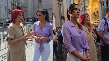 Maria Pía Copello y su madre revelan la razón por la que son devotas del Señor de los Milagros