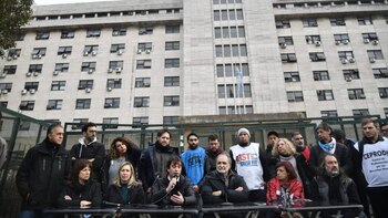 Los dirigentes del Polo Obrero