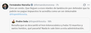 Crédito: X(@fernandeznorona)