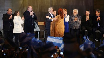 Cristina Fernández y Alberto Fernández