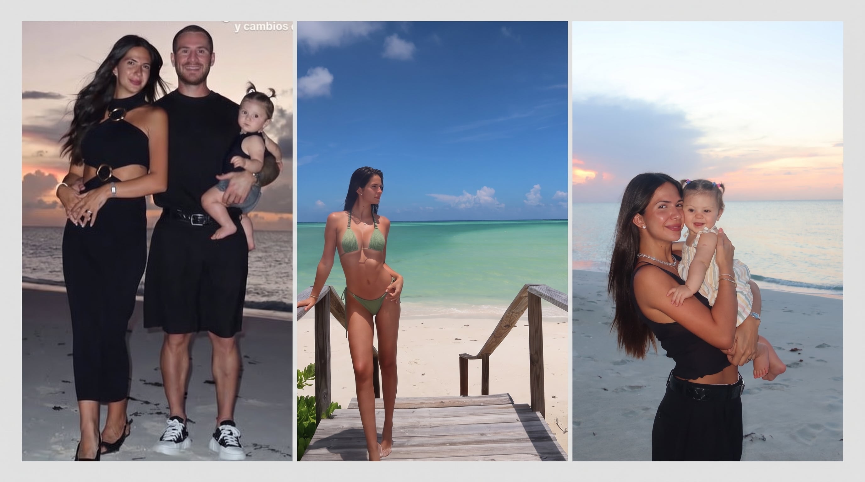 Los días de relax de Ailén Cova y Alexis Mac Allister con su hija Alaia en la playa: “Volvimos con nueva integrante”