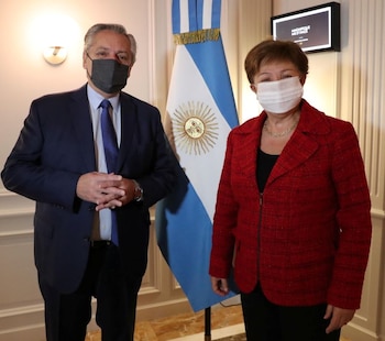 El presidente argentino, Alberto Fernández,