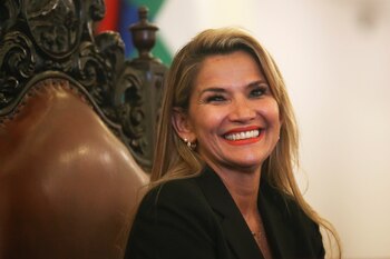 Jeanine Áñez, presidenta interina de Bolivia..