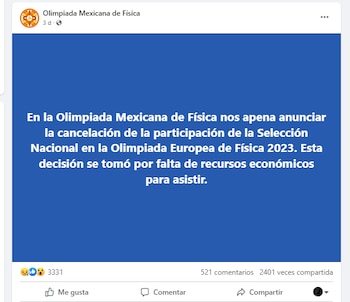 (Foto: Olimpiada Mexicana de Física/Captura