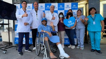 Hombre que cayó de un