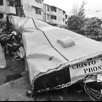 Tragedia de bus inundado en la colonia Málaga en El Salvador en 2008
