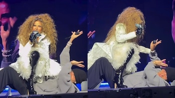 Peso Pluma invitó a Gloria Trevi a cantar con él en concierto, así fue el momento