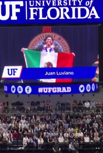 El gesto fue captado en