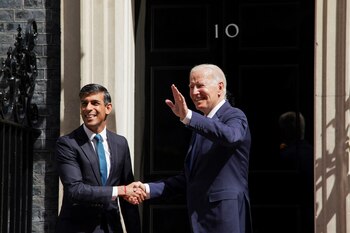 Rishi Sunak y Joe Biden