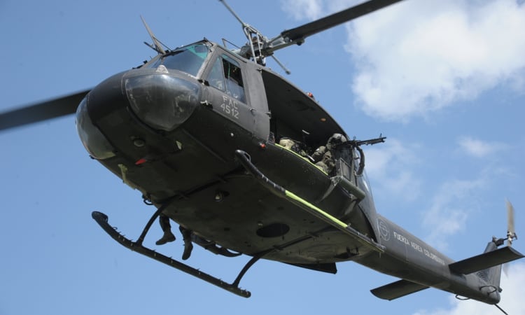 Nueve de los 18 helicópteros de este tipo permanecen fuera de servicio por falta de mantenimiento - crédito FAC