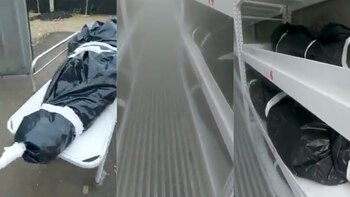 Por grabar cuerpos de muertos