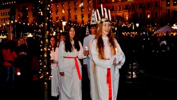 "Santas Lucías" de Suecia