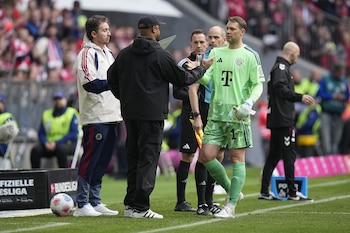 Manuel Neuer será una de las principales bajas para el Bayern Múnich en la final de la Copa de Alemania-crédito Matthias Schrader/Foto AP
