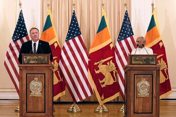 Pompeo en su visita a