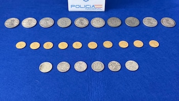 Detenido en León un matrimonio que se apropió monedas de oro de Isabel II valoradas en 10.000 euros