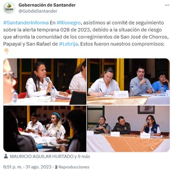 Líderes políticos de Santander se