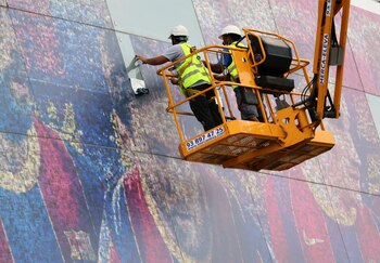 La imagen de Messi estaba