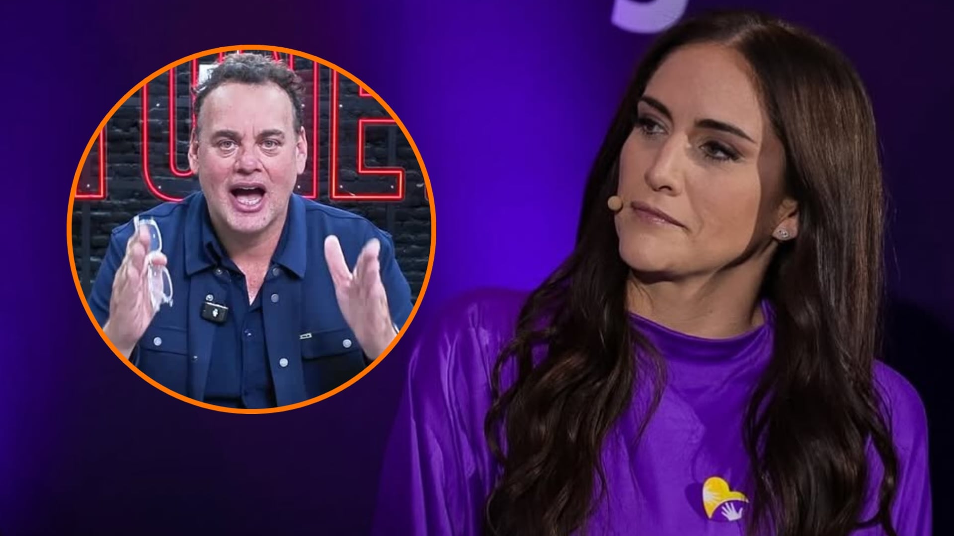 Danielle Dithurbide y David Faitelson participan en un segmento de televisión que aborda las críticas al futbolista Memo Ochoa. (Instagram: David Faitelson / Danielle Dithurbide)
