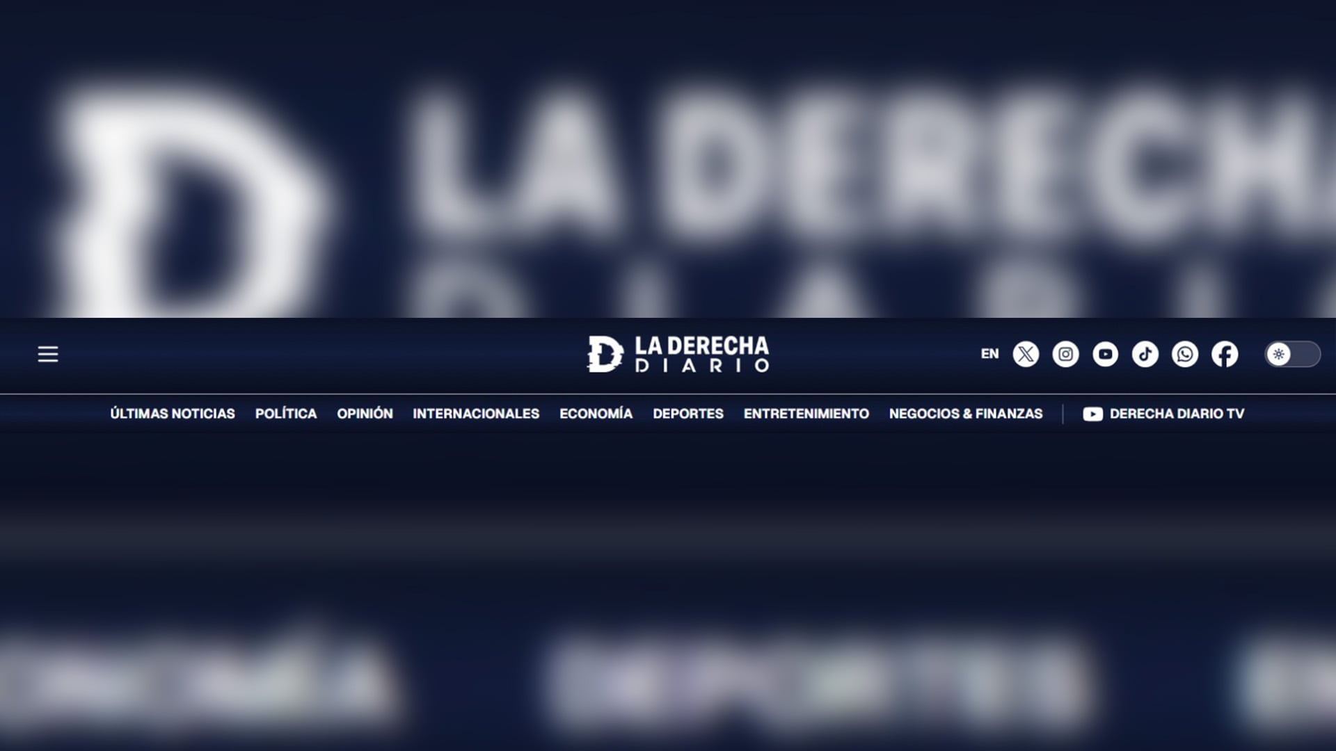 El logo de La Derecha Diario