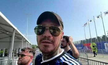 Marcelo Tinelli viajó a Dallas para ver a la Selección Argentina junto a sus hijos Francisco y Lorenzo