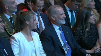 La princesa Leonor, el rey Felipe, la reina Letizia y la infanta Sofía en los Premios Princesa de Girona 2026 (Casa Real)