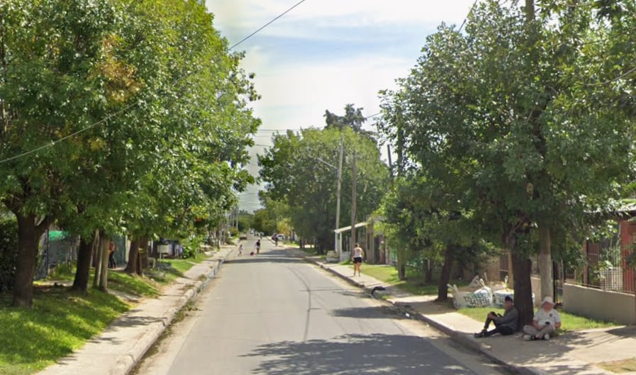 La zona donde ocurrió el doble crimen