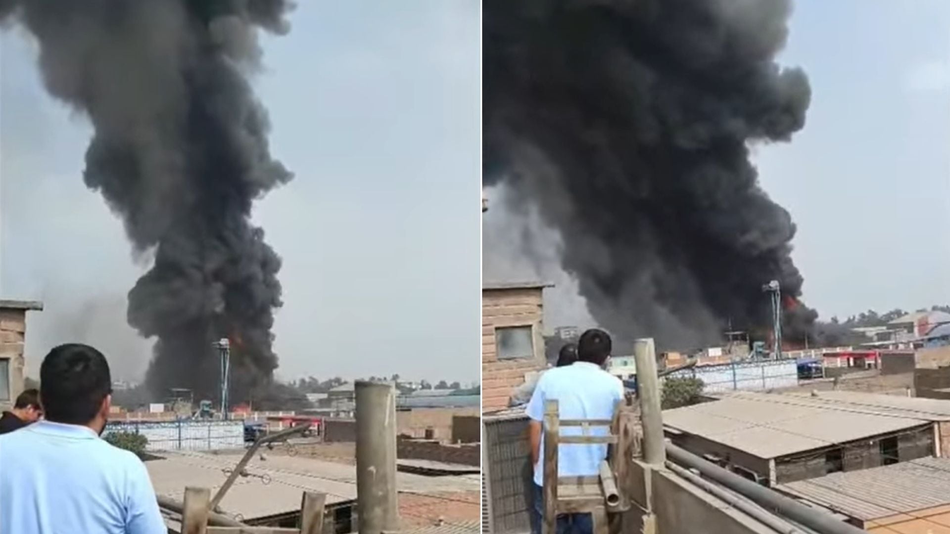Incendio de grandes proporciones en Ate moviliza a más de diez unidades de bomberos