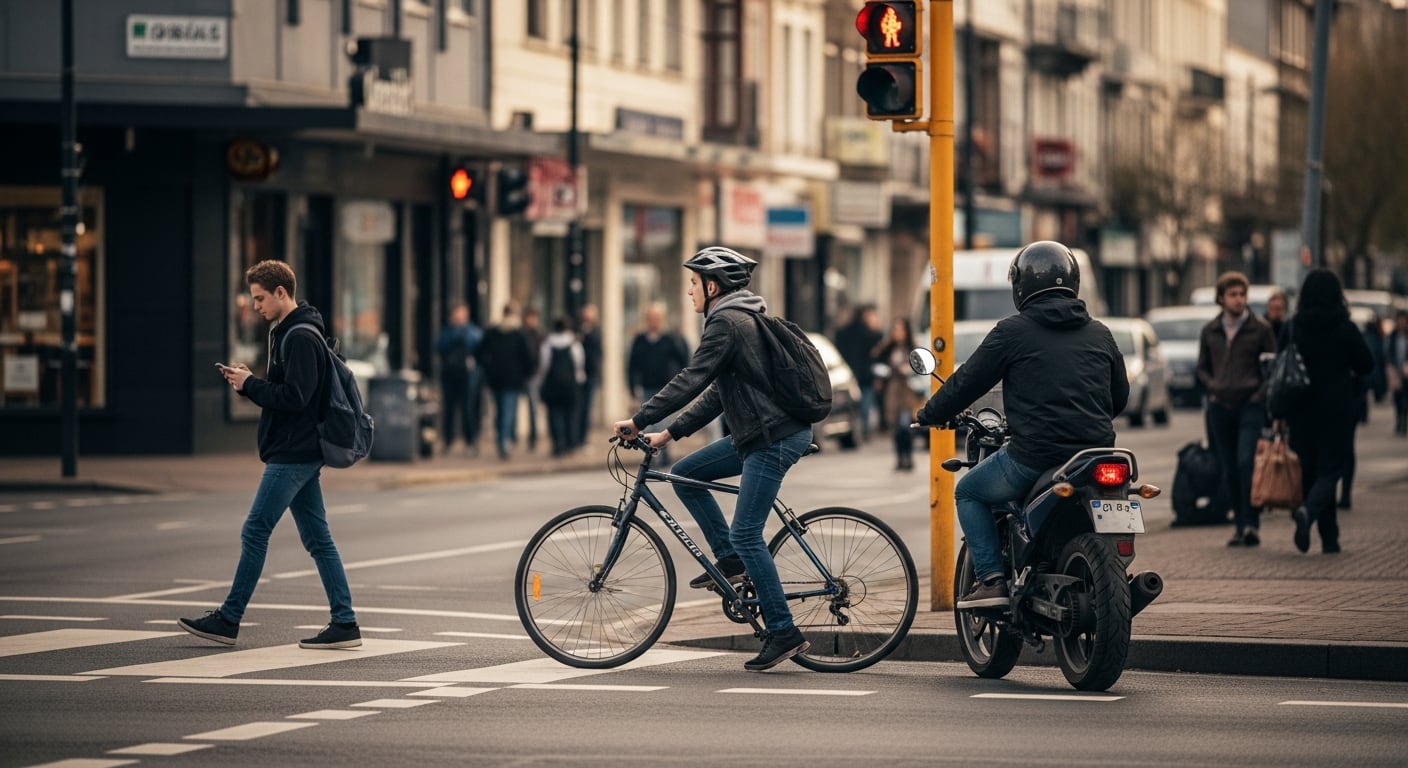 La reforma incorpora medidas dirigidas a proteger especialmente a los denominados ‘usuarios vulnerables’, entre los que se encuentran ciclistas, motoristas, repartidores y peatones. (Imagen Ilustrativa Infobae)