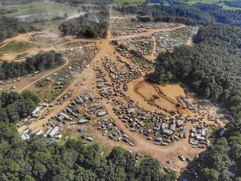Una toma aérea que muestra