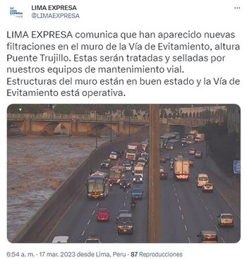 Emergencia por desborde del Río Rímac