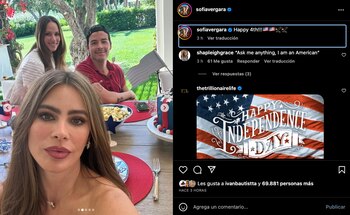 Acompañada por su hijo Manolo,