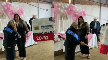 Abuelita celebra sus 76 años con piñata de la tarjeta del Bienestar y se vuelve viral en redes sociales
