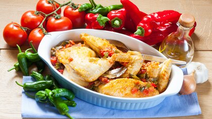 Pollo al chilindrón, una receta tradicional aragonesa elaborada con ‘la trilogía perfecta’