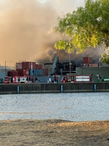 El humo se alcanzaba a