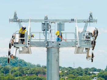 Avances del aerocable/metrocable en San Salvador