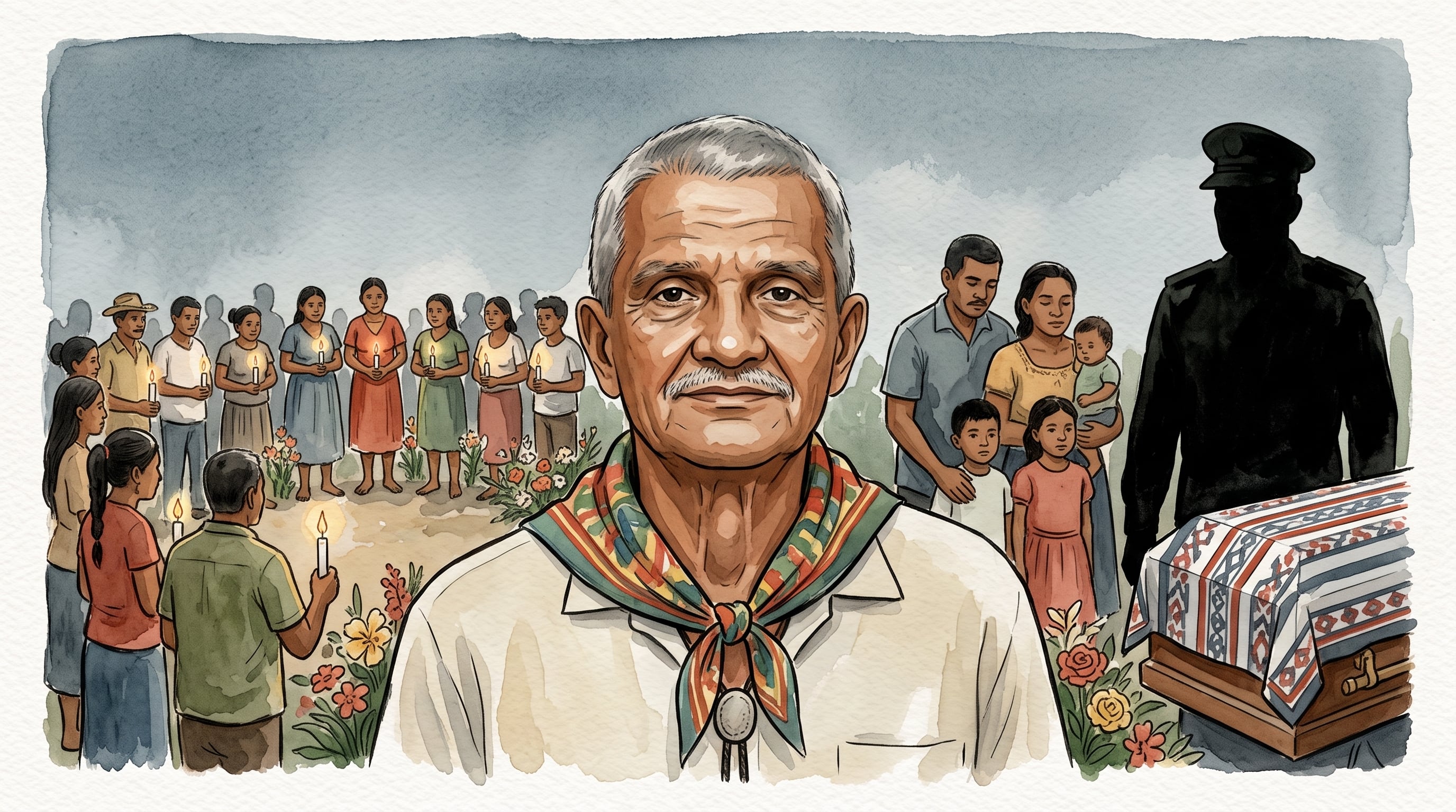 Un retrato del líder indígena Brooklyn Rivera evoca el duelo de la comunidad miskita frente a la represión militar en Nicaragua. (Imagen Ilustrativa Infobae)