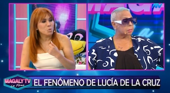 Magaly Medina impulsa esperado reencuentro entre Lucía de la Cruz y Eva Ayllón. Captura: Magaly Tv La Firme.