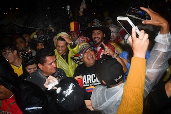 Festejo Triunfo Colombia