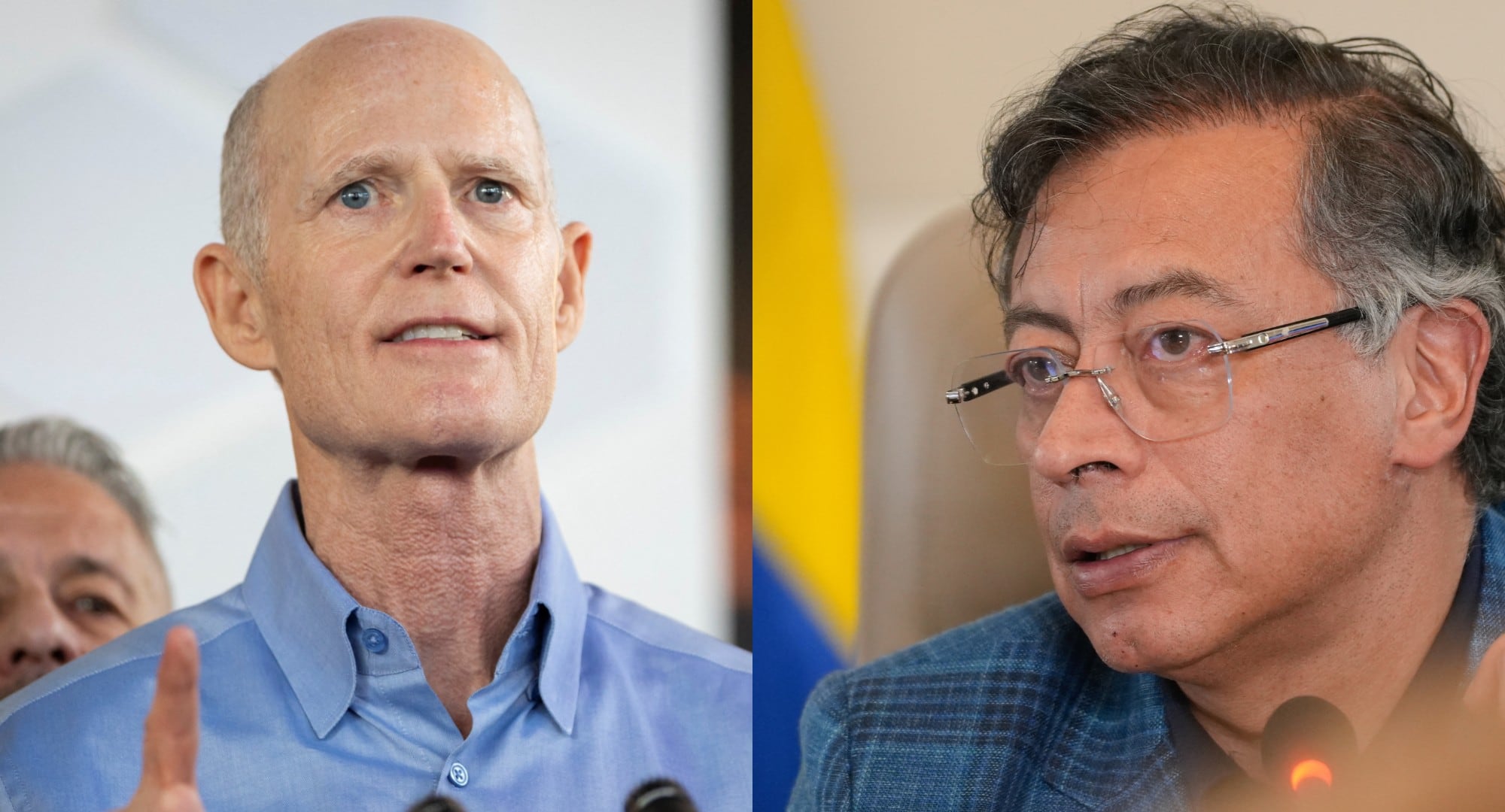 El senador republicano Rick Scott lamentó que Gustavo Petro hubiera sido elegido presidente de Colombia - crédito Reuters/Presidencia
