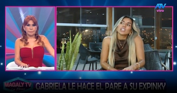 “Tu esposo no soy”: Gabriela Herrera expone detalles del polémico vínculo entre Mayra Solari y su pareja. Captura: Magaly TV La Firme.